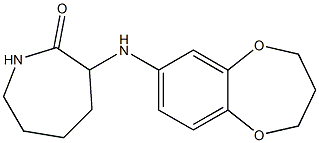 3-(3,4-dihydro-2H-1,5-benzodioxepin-7-ylamino)azepan-2-one Struktur