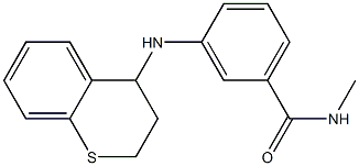 3-(3,4-dihydro-2H-1-benzothiopyran-4-ylamino)-N-methylbenzamide Struktur