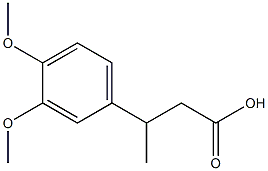 3-(3,4-dimethoxyphenyl)butanoic acid Struktur