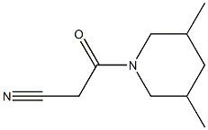 3-(3,5-dimethylpiperidin-1-yl)-3-oxopropanenitrile Struktur