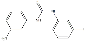 3-(3-aminophenyl)-1-(3-iodophenyl)urea Struktur