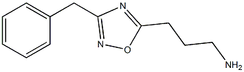 3-(3-benzyl-1,2,4-oxadiazol-5-yl)propan-1-amine Struktur