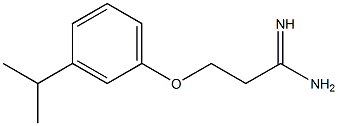 3-(3-isopropylphenoxy)propanimidamide Struktur