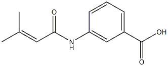 3-(3-methylbut-2-enamido)benzoic acid Struktur