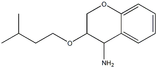 3-(3-methylbutoxy)-3,4-dihydro-2H-1-benzopyran-4-amine Struktur