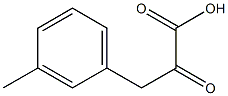 3-(3-methylphenyl)-2-oxopropanoic acid Struktur