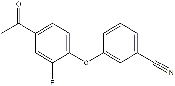 3-(4-acetyl-2-fluorophenoxy)benzonitrile Struktur