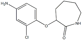 3-(4-amino-2-chlorophenoxy)azepan-2-one Struktur