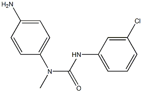 3-(4-aminophenyl)-1-(3-chlorophenyl)-3-methylurea Struktur