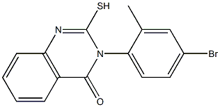 3-(4-bromo-2-methylphenyl)-2-sulfanyl-3,4-dihydroquinazolin-4-one Struktur