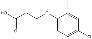 3-(4-chloro-2-methylphenoxy)propanoic acid Struktur