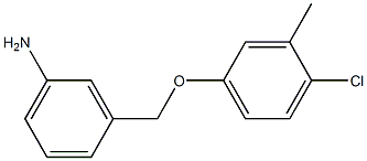 3-(4-chloro-3-methylphenoxymethyl)aniline Struktur