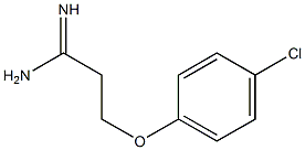 3-(4-chlorophenoxy)propanimidamide Struktur