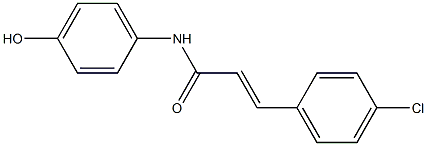 3-(4-chlorophenyl)-N-(4-hydroxyphenyl)prop-2-enamide Struktur