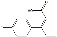 3-(4-fluorophenyl)pent-2-enoic acid Struktur