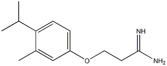 3-(4-isopropyl-3-methylphenoxy)propanimidamide Struktur