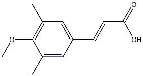 3-(4-methoxy-3,5-dimethylphenyl)prop-2-enoic acid Struktur