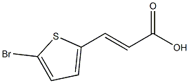 3-(5-bromothiophen-2-yl)prop-2-enoic acid Struktur