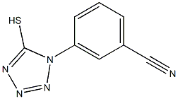 3-(5-sulfanyl-1H-1,2,3,4-tetrazol-1-yl)benzonitrile Struktur