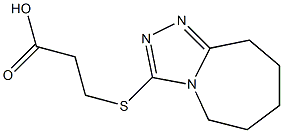 3-(6,7,8,9-tetrahydro-5H-[1,2,4]triazolo[4,3-a]azepin-3-ylthio)propanoic acid Struktur