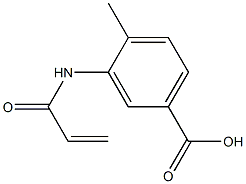 3-(acryloylamino)-4-methylbenzoic acid Struktur