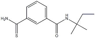 3-(aminocarbonothioyl)-N-(1,1-dimethylpropyl)benzamide Struktur