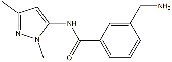 3-(aminomethyl)-N-(1,3-dimethyl-1H-pyrazol-5-yl)benzamide Struktur