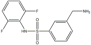 3-(aminomethyl)-N-(2,6-difluorophenyl)benzene-1-sulfonamide Struktur