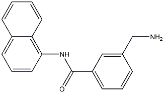 3-(aminomethyl)-N-(naphthalen-1-yl)benzamide Struktur