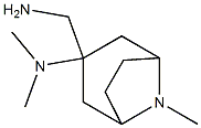 3-(aminomethyl)-N,N,8-trimethyl-8-azabicyclo[3.2.1]octan-3-amine Struktur