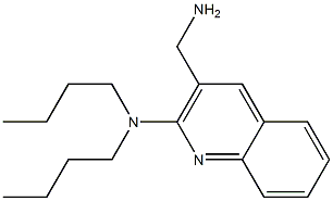 3-(aminomethyl)-N,N-dibutylquinolin-2-amine Struktur