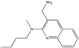 3-(aminomethyl)-N-butyl-N-methylquinolin-2-amine Struktur