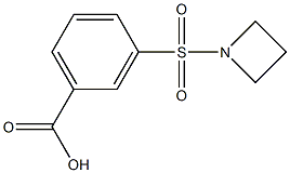 3-(azetidin-1-ylsulfonyl)benzoic acid Struktur