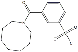 3-(azocan-1-ylcarbonyl)benzene-1-sulfonyl chloride Struktur