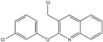 3-(chloromethyl)-2-(3-chlorophenoxy)quinoline Struktur