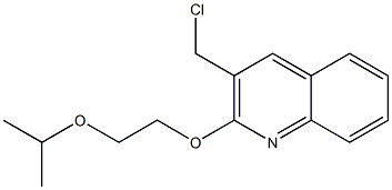 3-(chloromethyl)-2-[2-(propan-2-yloxy)ethoxy]quinoline Struktur