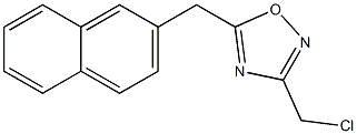 3-(chloromethyl)-5-(naphthalen-2-ylmethyl)-1,2,4-oxadiazole Struktur