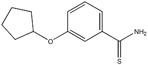 3-(cyclopentyloxy)benzenecarbothioamide Struktur