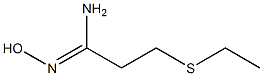 3-(ethylsulfanyl)-N'-hydroxypropanimidamide Struktur