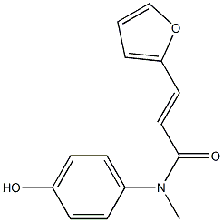 3-(furan-2-yl)-N-(4-hydroxyphenyl)-N-methylprop-2-enamide Struktur