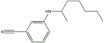 3-(heptan-2-ylamino)benzonitrile Struktur