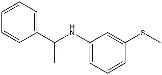 3-(methylsulfanyl)-N-(1-phenylethyl)aniline Struktur