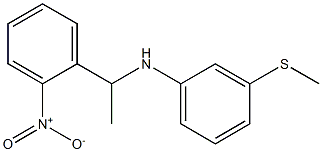 3-(methylsulfanyl)-N-[1-(2-nitrophenyl)ethyl]aniline Struktur