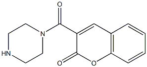 3-(piperazin-1-ylcarbonyl)-2H-chromen-2-one Struktur