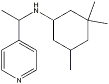 3,3,5-trimethyl-N-[1-(pyridin-4-yl)ethyl]cyclohexan-1-amine Struktur