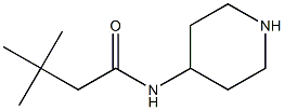 3,3-dimethyl-N-piperidin-4-ylbutanamide Struktur