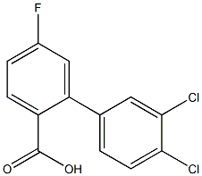 3',4'-dichloro-5-fluoro-1,1'-biphenyl-2-carboxylic acid Struktur