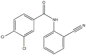 3,4-dichloro-N-(2-cyanophenyl)benzamide Struktur