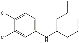 3,4-dichloro-N-(heptan-4-yl)aniline Struktur