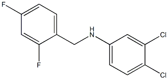 3,4-dichloro-N-[(2,4-difluorophenyl)methyl]aniline Struktur